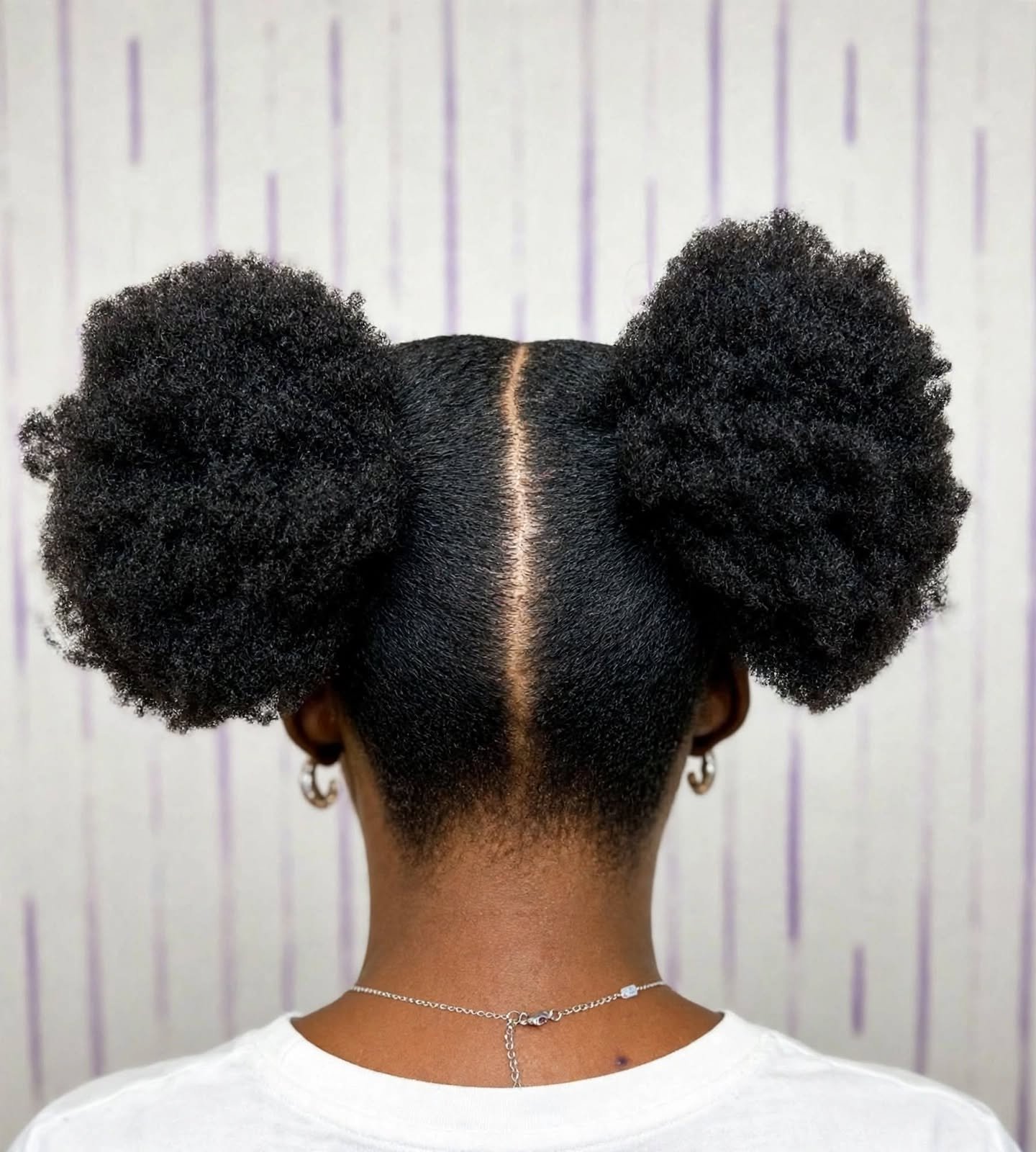 Afro Puff natural hairstyle