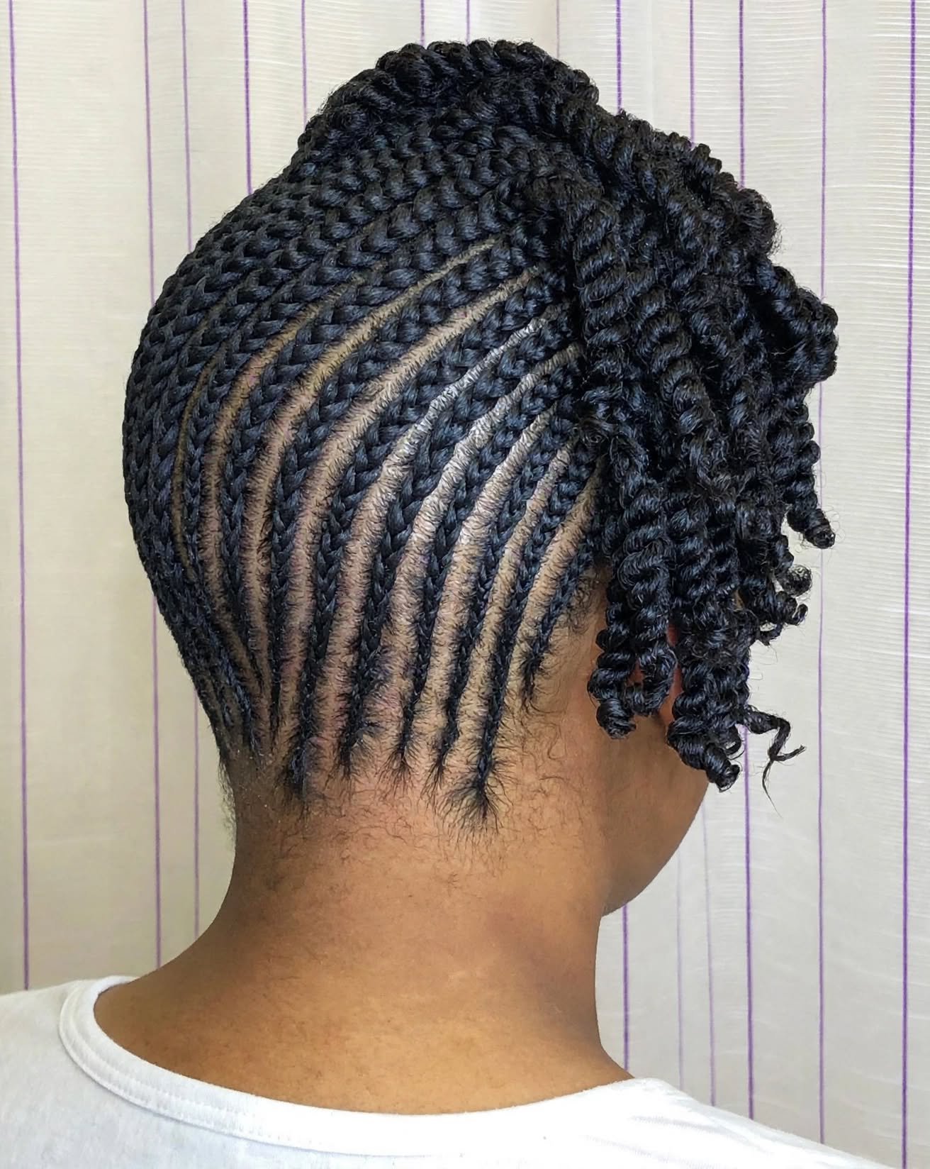 Flat Twists natural hairstyle