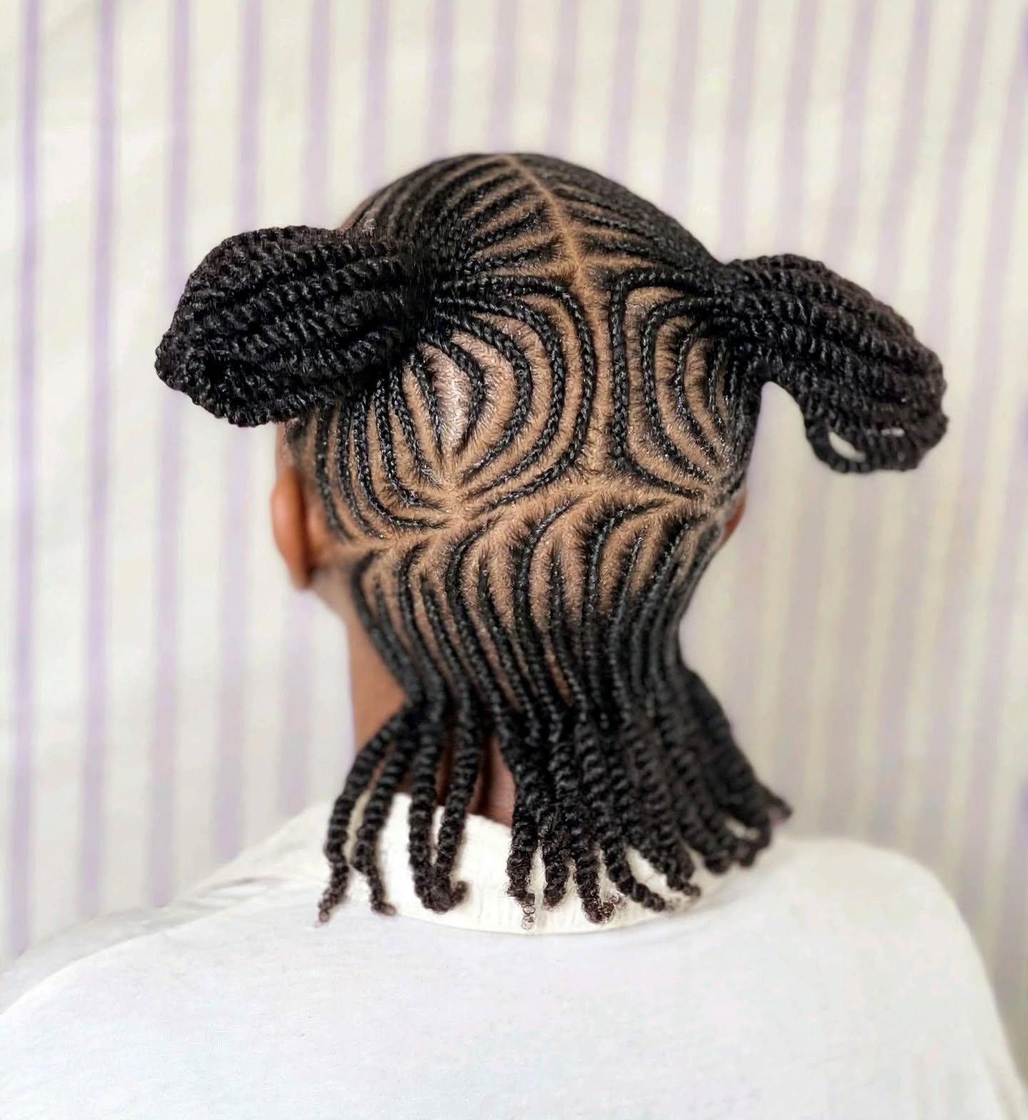 Kids Cornrows natural hairstyle