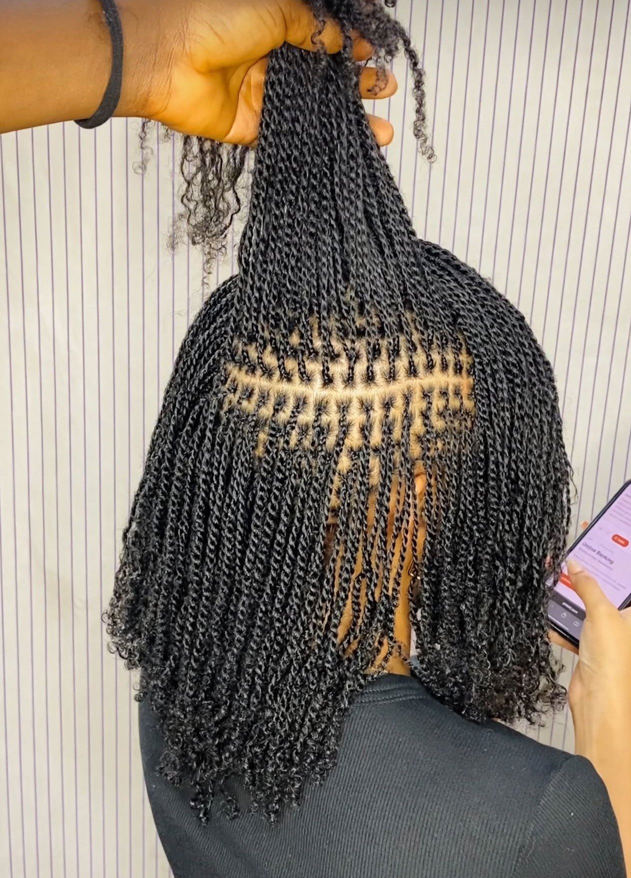 Microtwists natural hairstyle